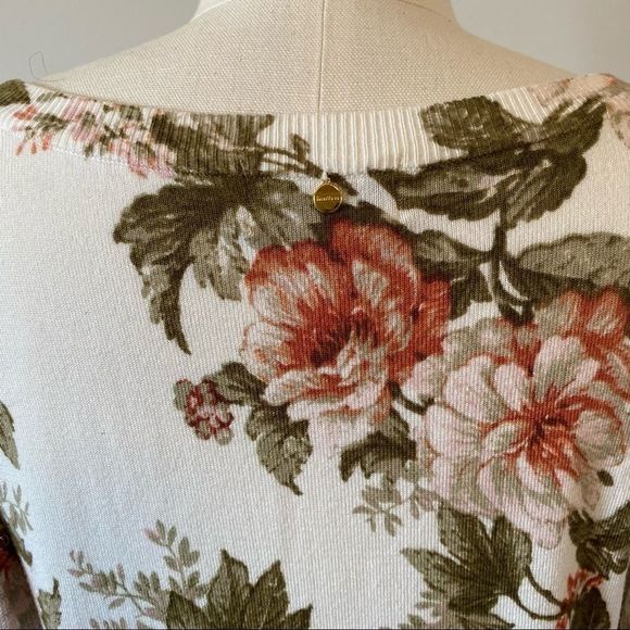 Anthropologie Harlyn Ritchie Floral Ruffle Sweater - Picture 12 of 16